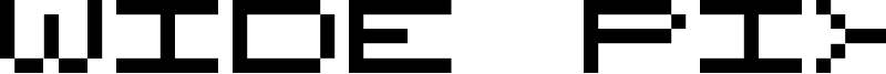 Wide Pixel-7 Font