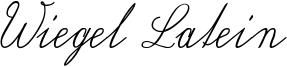 Wiegel Latein Font