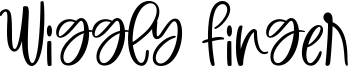 Wiggly Finger Font