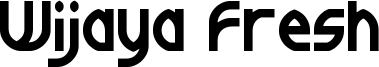 Wijaya Fresh Font