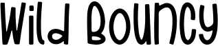 Wild Bouncy Font