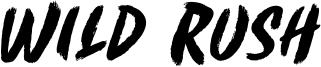 Wild Rush Font