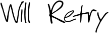 Will Retry Font