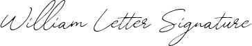 William Letter Signature Font