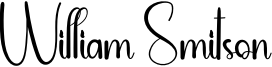 William Smitson Font