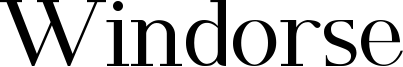 Windorse Font