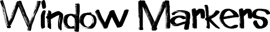 Window Markers Font
