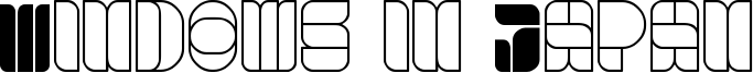 Windows in Japan Font
