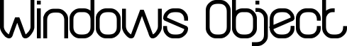 Windows Object Font