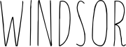 Windsor Font