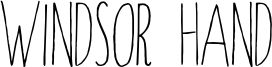 Windsor Hand Font