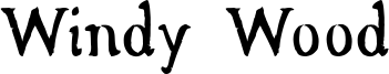 Windy Wood Font