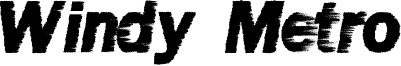 Windy Metro Font
