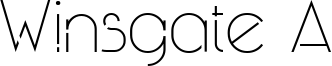 Winsgate A Font