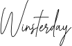 Winsterday Font