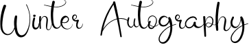 Winter Autography Font
