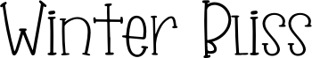 Winter Bliss Font