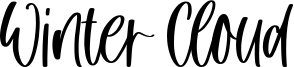 Winter Cloud Font