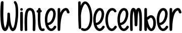 Winter December Font