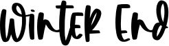 Winter End Font