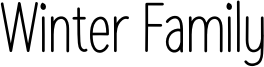 Winter Family Font