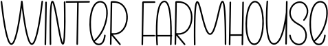 Winter Farmhouse Font