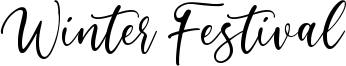 Winter Festival Font