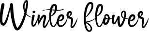 Winter Flower Font