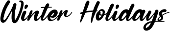 Winter Holidays Font