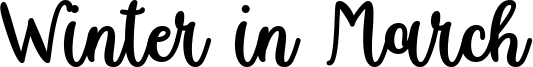 Winter in March Font