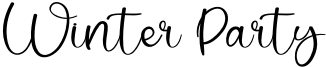 Winter Party Font