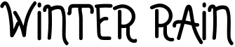 Winter Rain Font