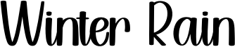 Winter Rain Font