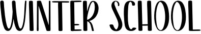 Winter School Font