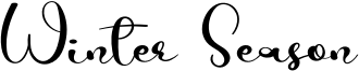 Winter Season Font