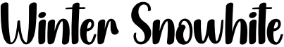 Winter Snowhite Font
