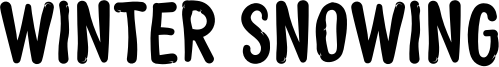 Winter Snowing Font