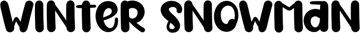 Winter Snowman Font
