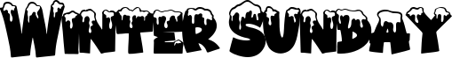 Winter Sunday Font
