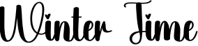 Winter Time Font