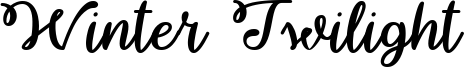 Winter Twilight Font
