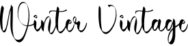Winter Vintage Font