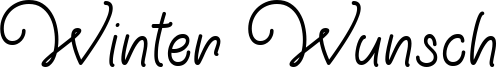 Winter Wunsch Font