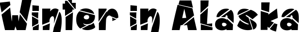 Winter in Alaska Font