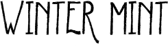 Winter Mint Font