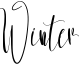 Winter Font