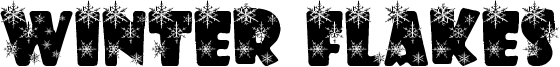 Winter Flakes Font