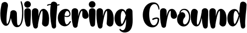 Wintering Ground Font