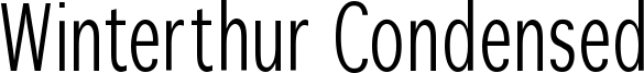 Winterthur Condensed Font