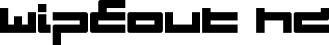 Wipeout HD Font